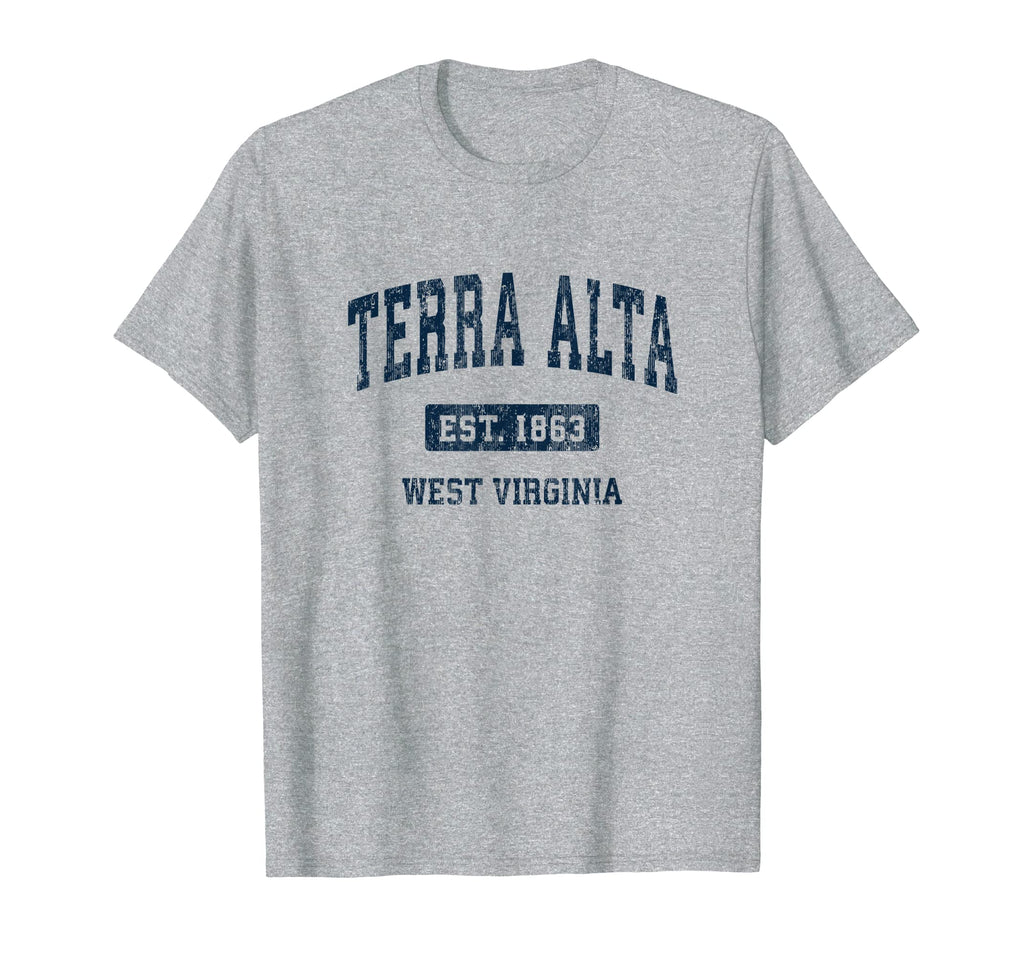 Terra Alta West Virginia Wv Athletic T-Shirt - Minimalist Print for Adults - T-Shirt, Sweatshirt, Hoodie