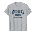 Cross Lanes West Virginia Wv T-Shirt - Casual Everyday Wear Men Women - T-Shirt, Sweatshirt, Hoodie