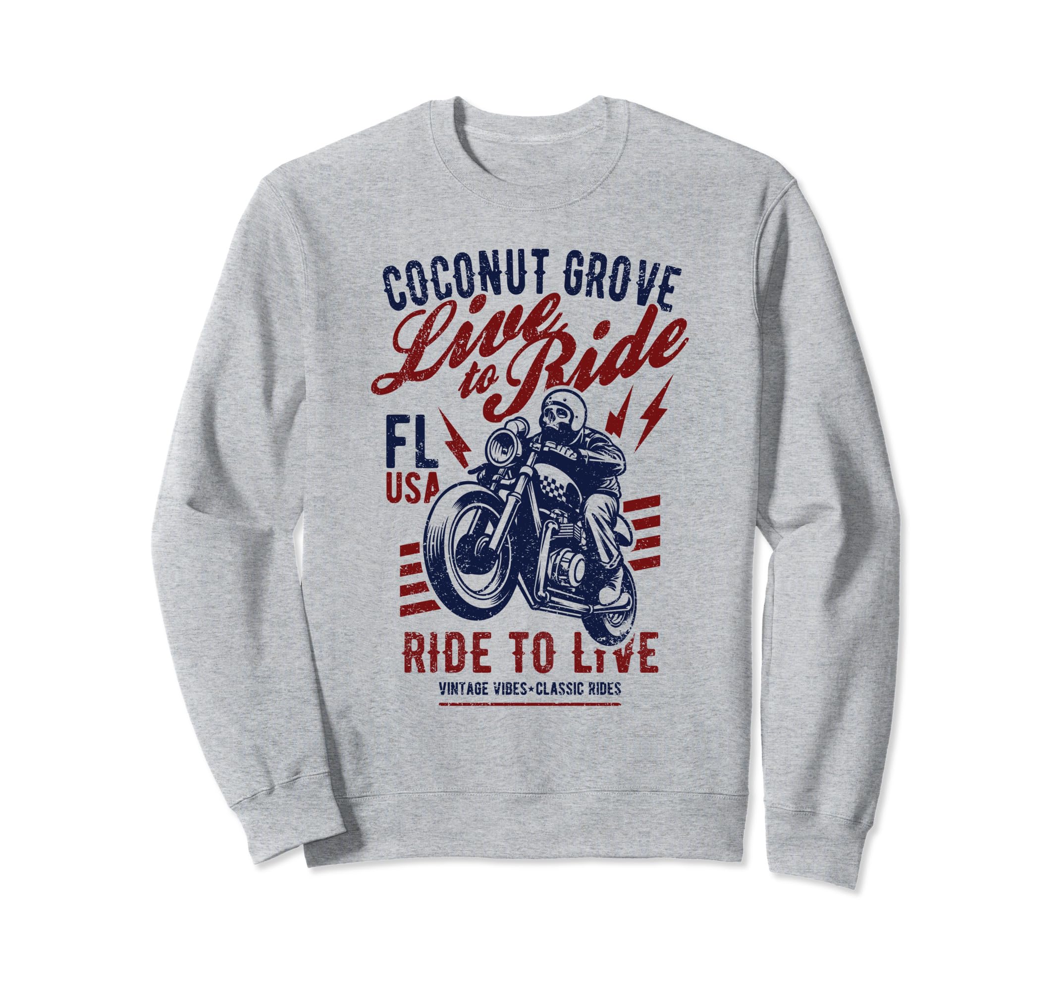 Coconut Grove Florida Sweatshirt - Casual Everyday Wear for Adults - T-Shirt, Sweatshirt, Hoodie