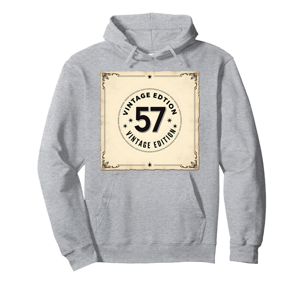 57 Birthday Gift Nostalgia Present Hoodie - Fun Novelty Design Unisex - T-Shirt, Sweatshirt, Hoodie