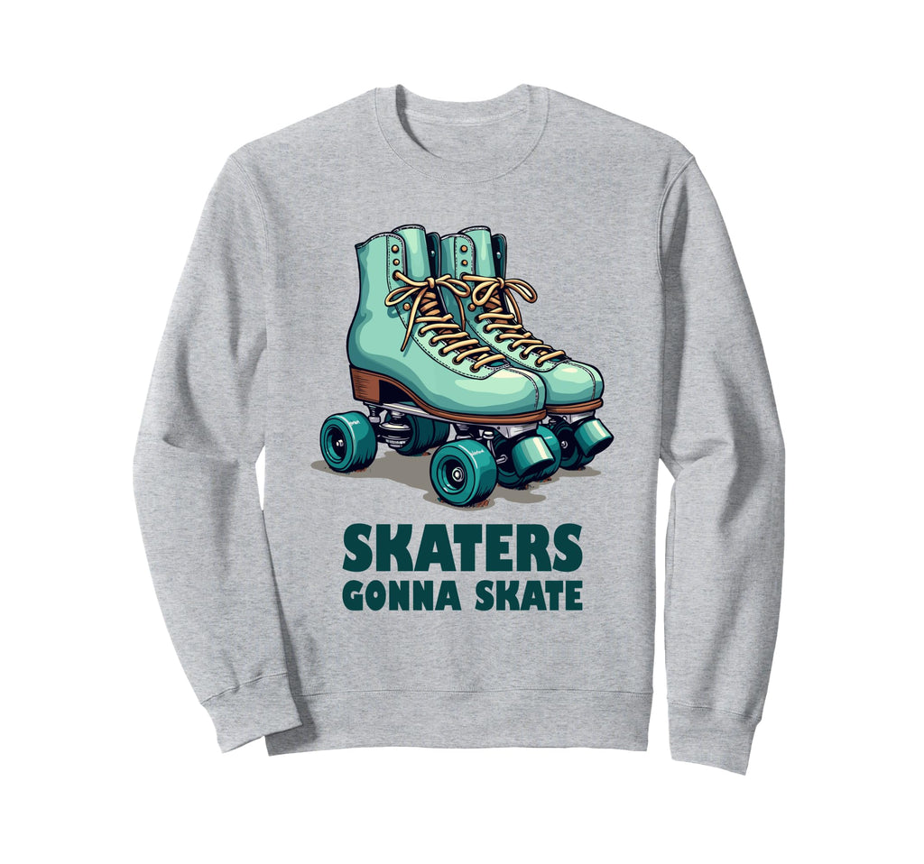 Roller Skating 70S Roller Disco Sweatshirt - Fun Novelty Design for Adults - T-Shirt, Sweatshirt, Hoodie