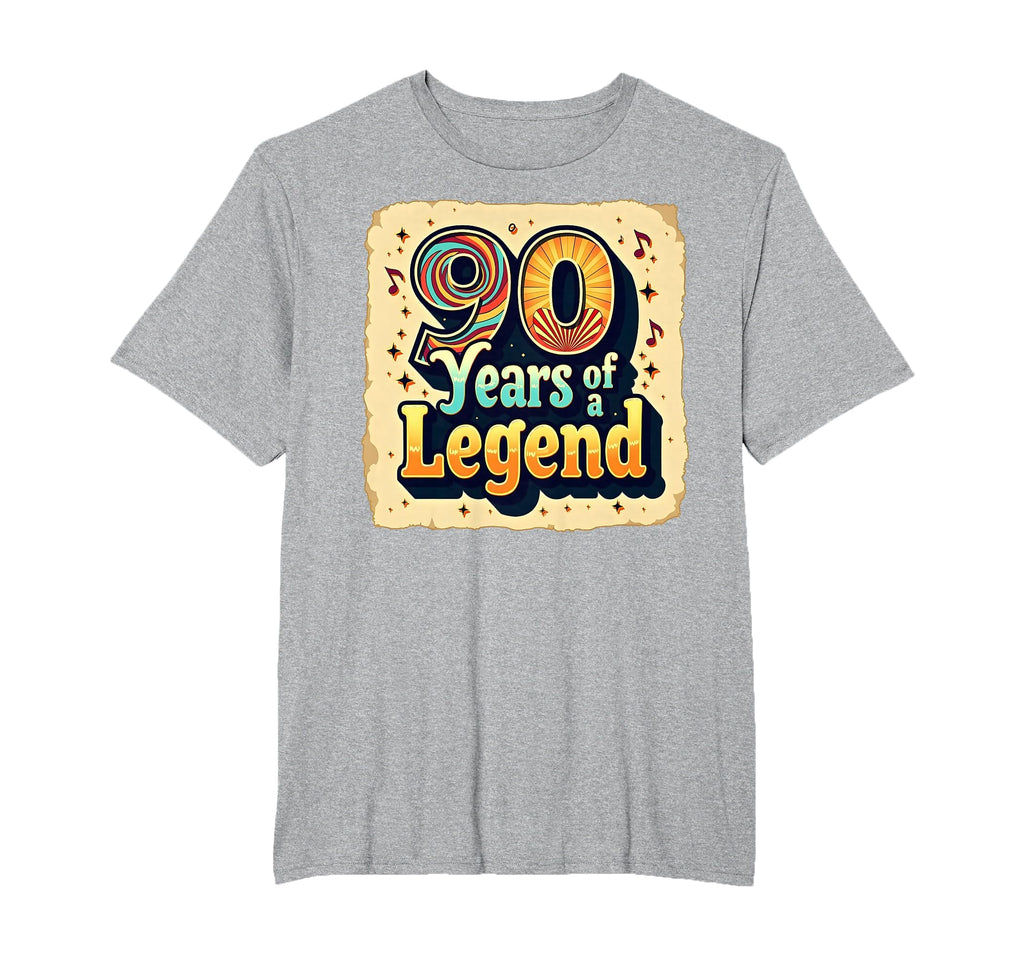 90 Years Legend Birthday Gift Nostalgic T-Shirt - Aesthetic Graphic Unisex - T-Shirt, Sweatshirt, Hoodie