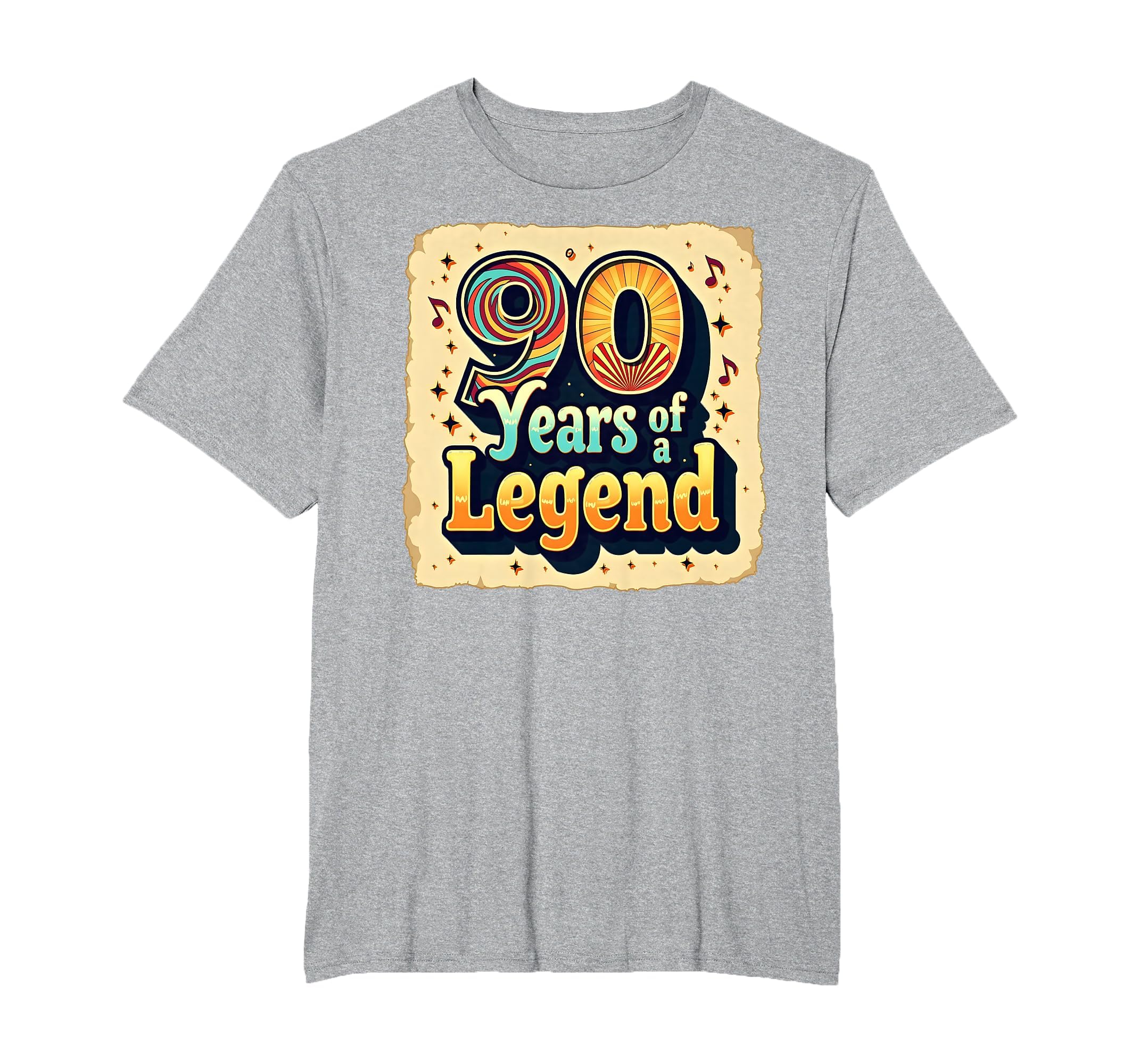 90 Years Legend Birthday Gift Nostalgic T-Shirt - Aesthetic Graphic Unisex - T-Shirt, Sweatshirt, Hoodie