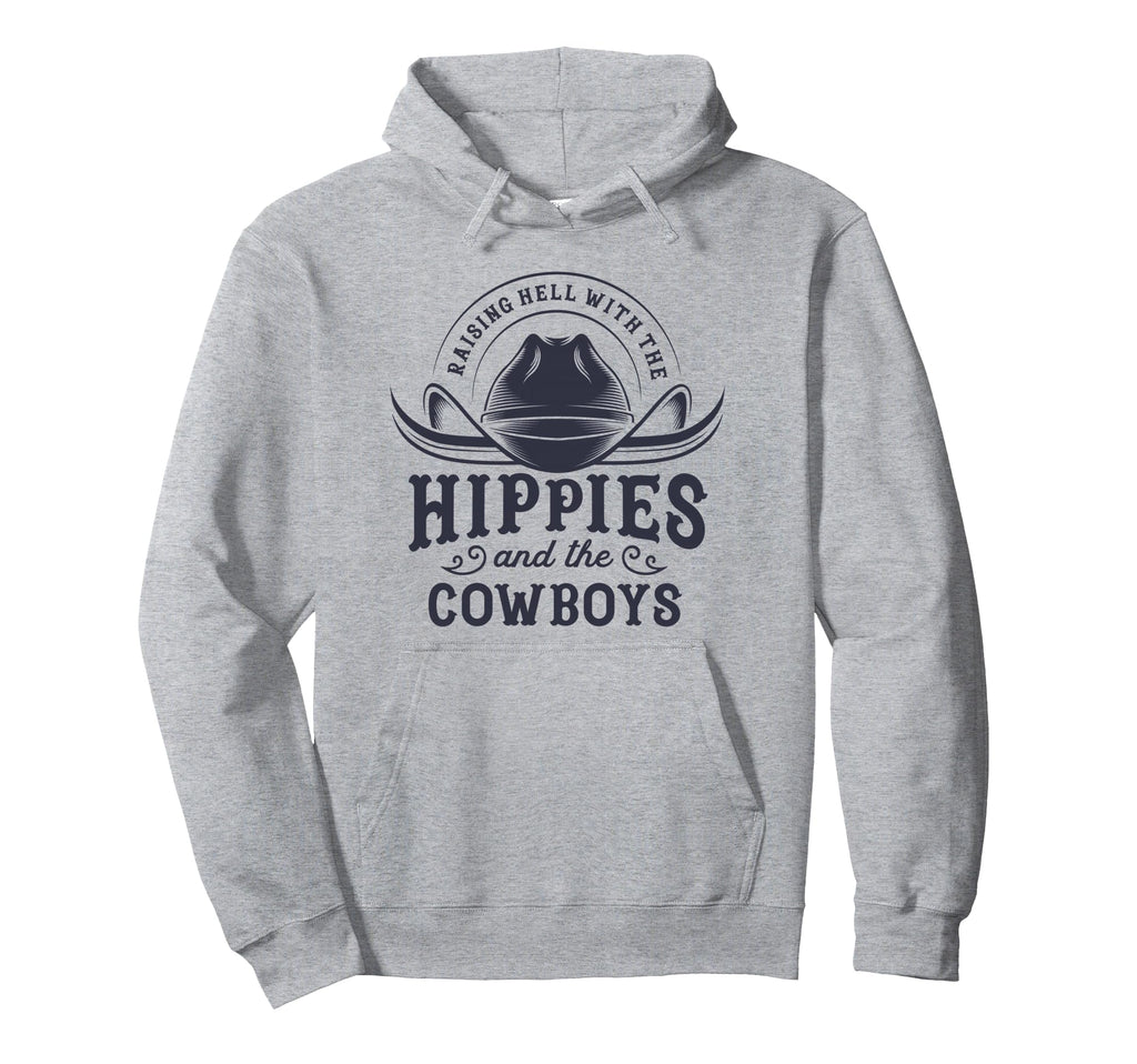 Hippies And Cowboys Cowgirls 70S Hoodie - Novelty Apparel Men Women - T-Shirt, Sweatshirt, Hoodie
