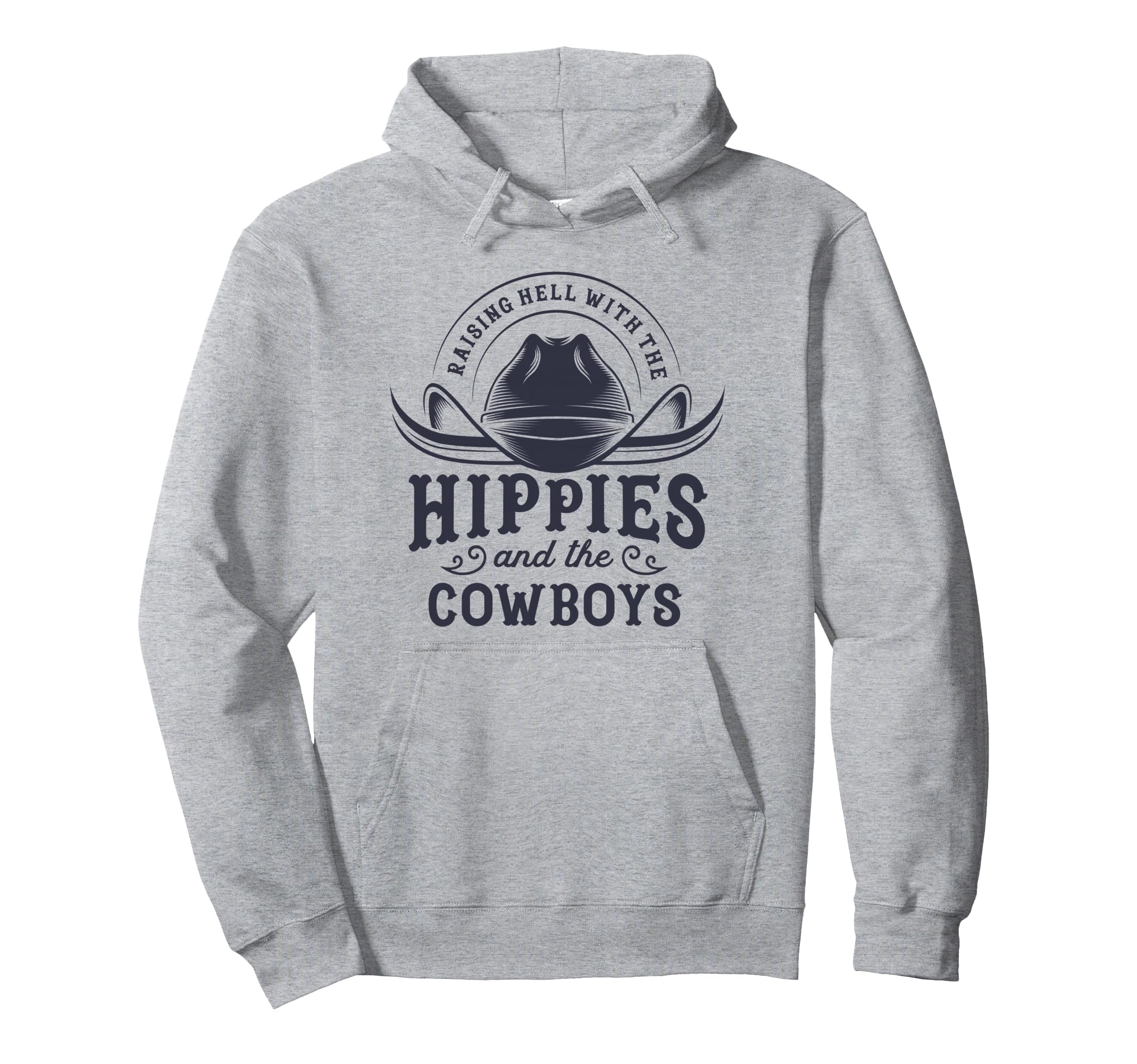 Hippies And Cowboys Cowgirls 70S Hoodie - Novelty Apparel Men Women - T-Shirt, Sweatshirt, Hoodie