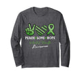 Peace Love Hope Peace Sign Hand Mental T-Shirt - Fun Novelty Design Unisex - T-Shirt, Sweatshirt, Hoodie