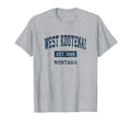 West Kootenai Montana Mt Sports T-Shirt - Graphic Print for Adults - T-Shirt, Sweatshirt, Hoodie