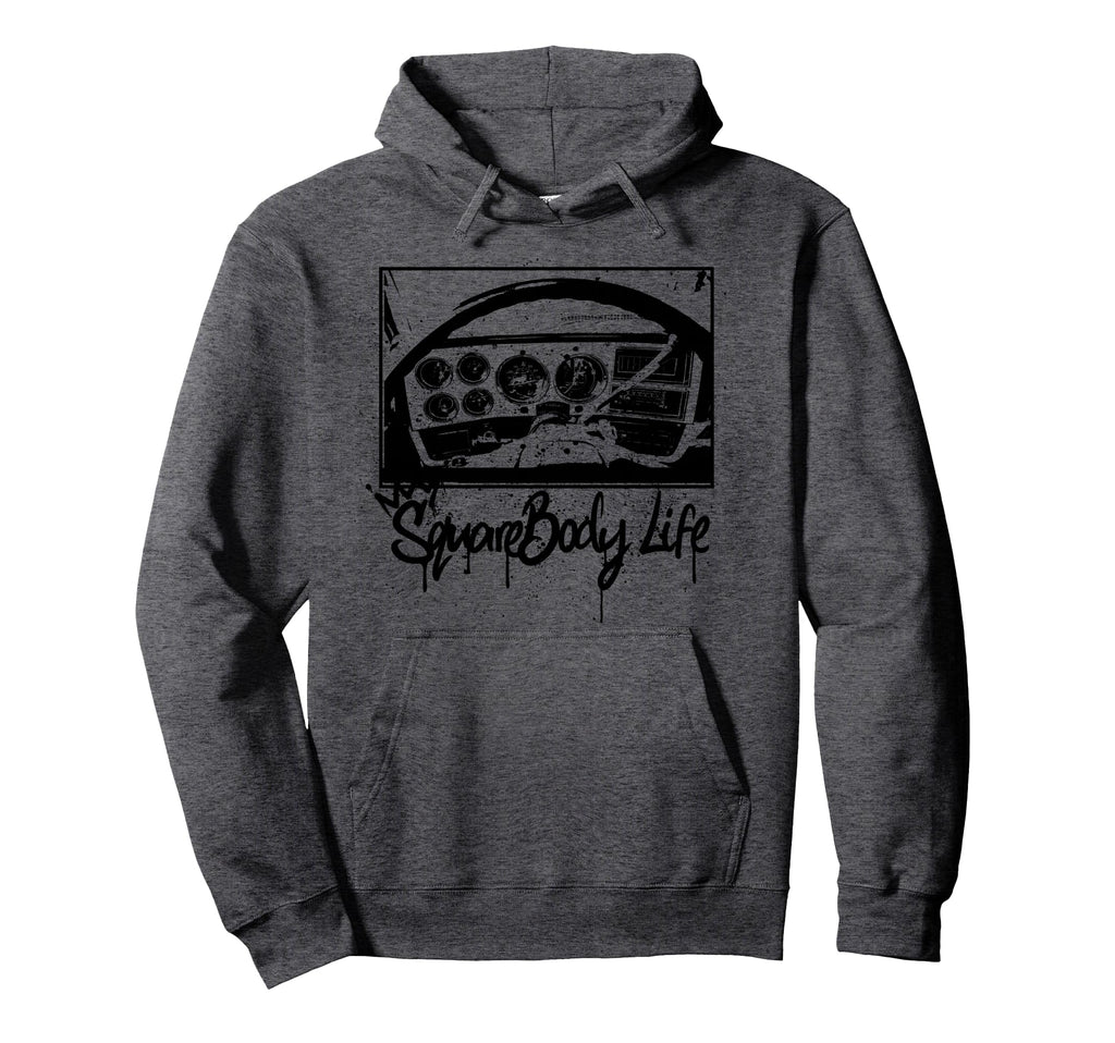 Squarebody Life C10 Truck Dashboard Hoodie - Fun Novelty Design Unisex - T-Shirt, Sweatshirt, Hoodie