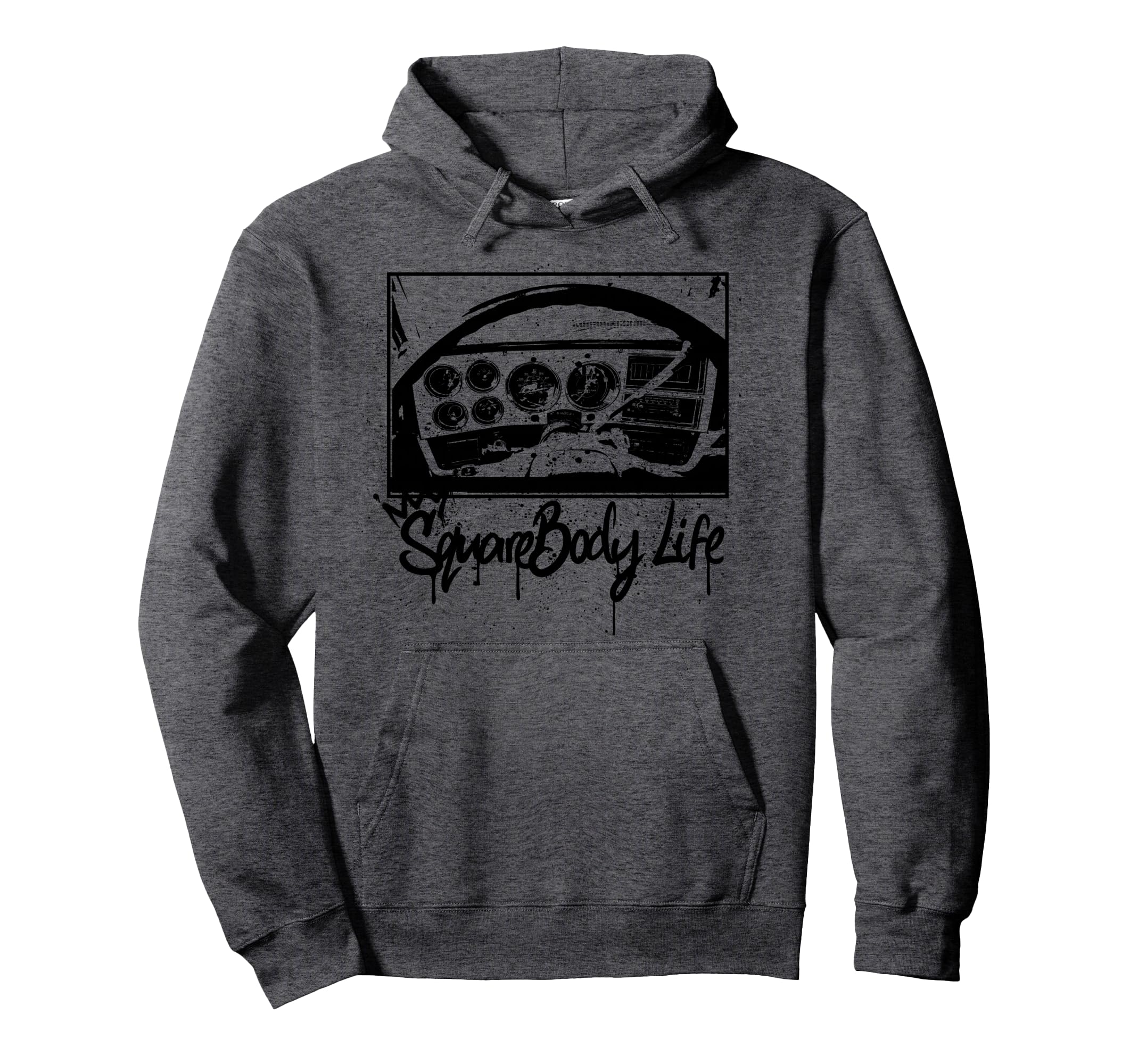 Squarebody Life C10 Truck Dashboard Hoodie - Fun Novelty Design Unisex - T-Shirt, Sweatshirt, Hoodie