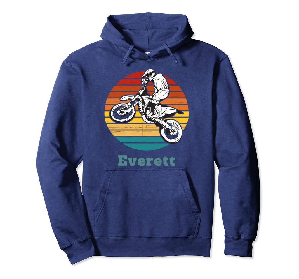 Everett Personalized Dirt Bike Hoodie - Aesthetic Graphic for Adults - T-Shirt, Sweatshirt, Hoodie