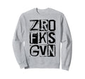 Zero Fucks Given Distressed Bold Sweatshirt - Aesthetic Graphic Unisex - T-Shirt, Sweatshirt, Hoodie