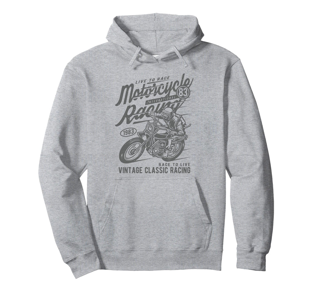 Motorcycle Racing Distressed Hoodie - Streetwear Style Unisex - T-Shirt, Sweatshirt, Hoodie
