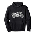 Cafe Racer Motorcycle Motorbike Racing Hoodie - Graphic Print Unisex - T-Shirt, Sweatshirt, Hoodie