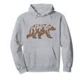 Explore Bear Typography Outdoors Hoodie - Custom Art Print Unisex - T-Shirt, Sweatshirt, Hoodie