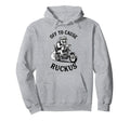Off To Cause Ruckus Bulldog Motorcycle Hoodie - Novelty Apparel Men Women - T-Shirt, Sweatshirt, Hoodie
