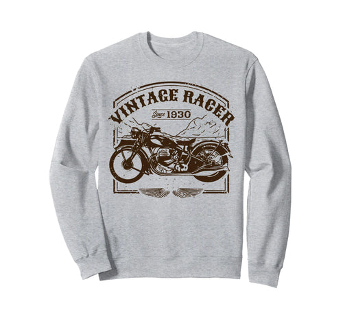 1930 Birthday Motorcycle Racer Bday Sweatshirt - Minimalist Print Men Women - T-Shirt, Sweatshirt, Hoodie
