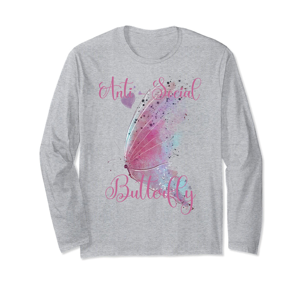 Anti Social Butterfly T-Shirt - Trendy Graphic Men Women - T-Shirt, Sweatshirt, Hoodie