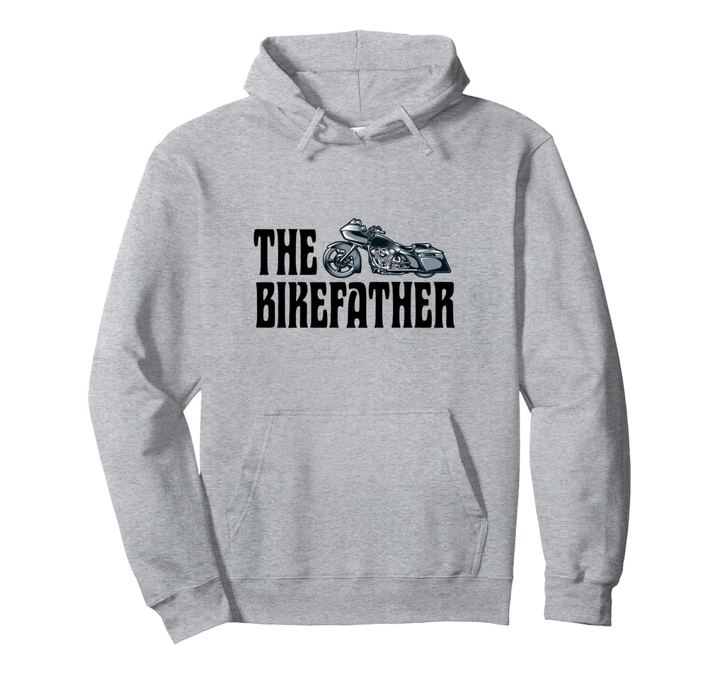 Biker Bikefather Biker Dad Funny Hoodie - Trendy Graphic Men Women - T-Shirt, Sweatshirt, Hoodie