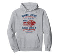 Automotive Nostalgia Car Cruise Distressed Hoodie - Trendy Graphic Unisex - T-Shirt, Sweatshirt, Hoodie