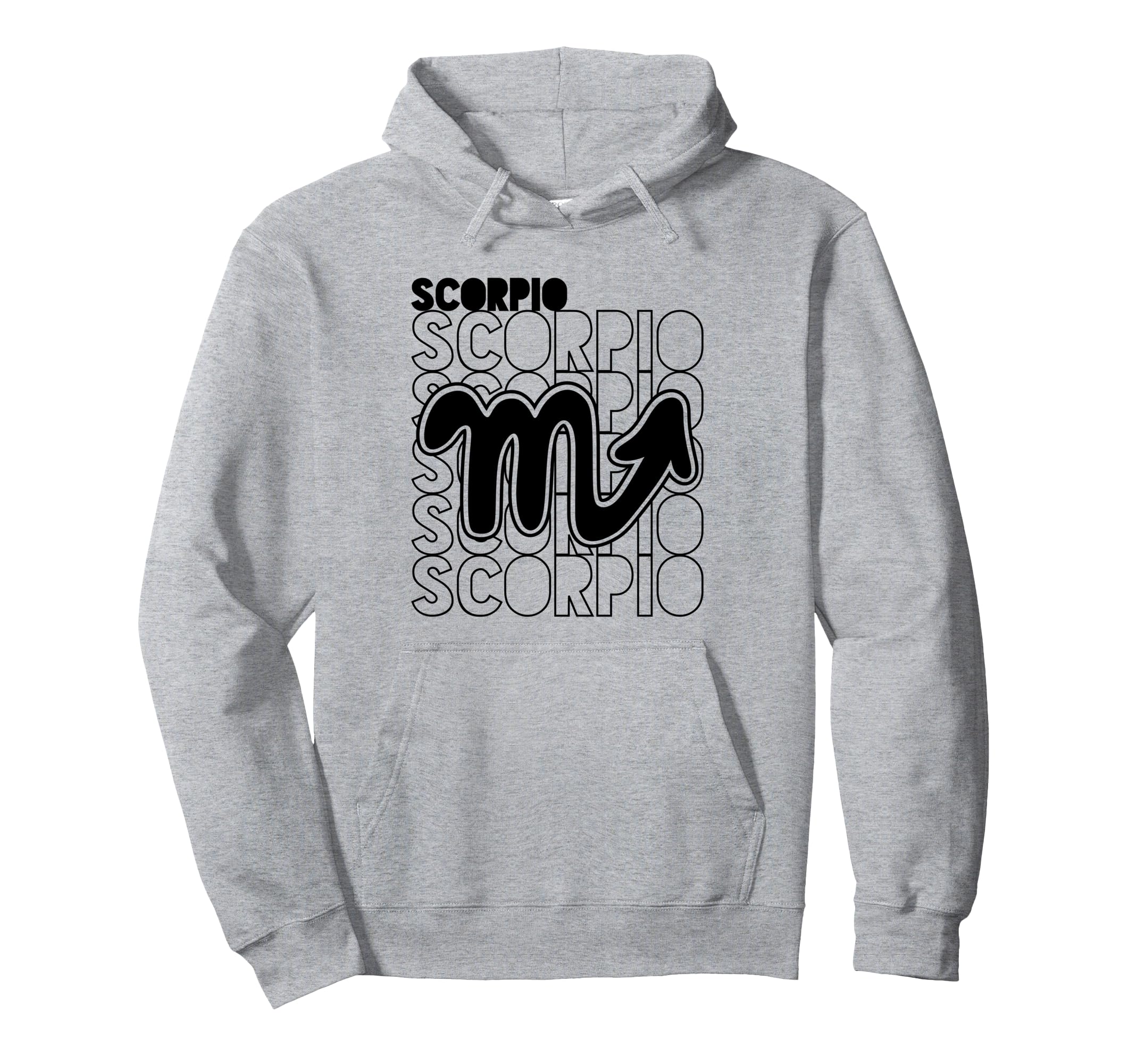 Scorpio Zodiac Typography Astrology Hoodie - Aesthetic Graphic Unisex - T-Shirt, Sweatshirt, Hoodie