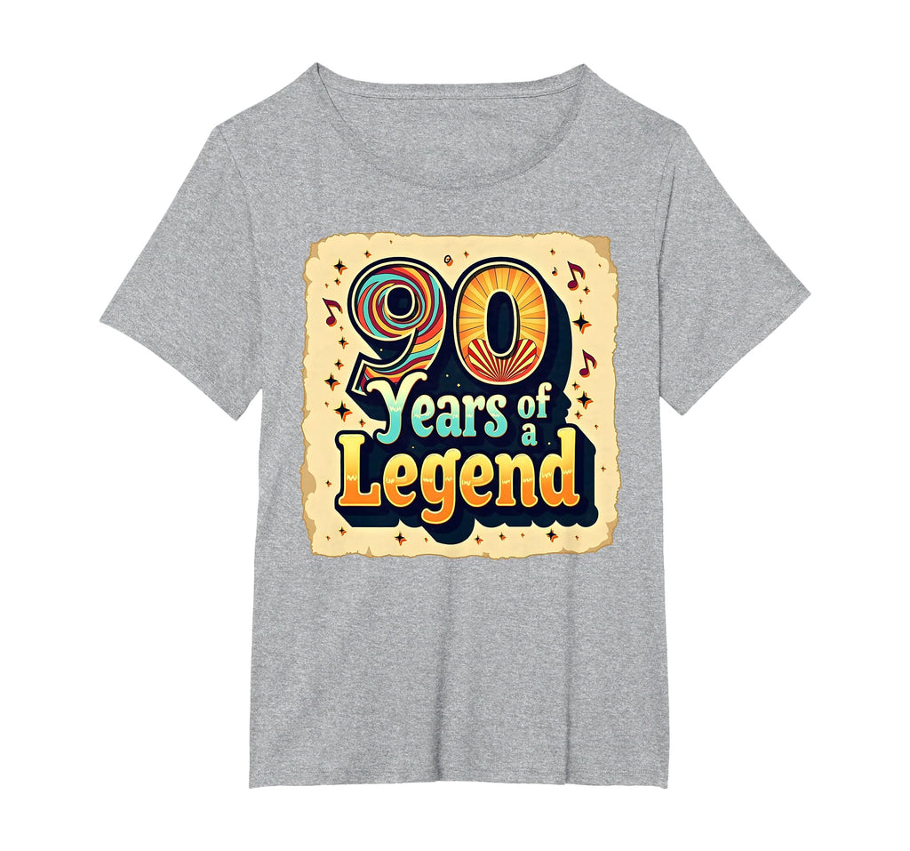 90 Years Legend Birthday Gift T-Shirt - Aesthetic Graphic for Adults - T-Shirt, Sweatshirt, Hoodie
