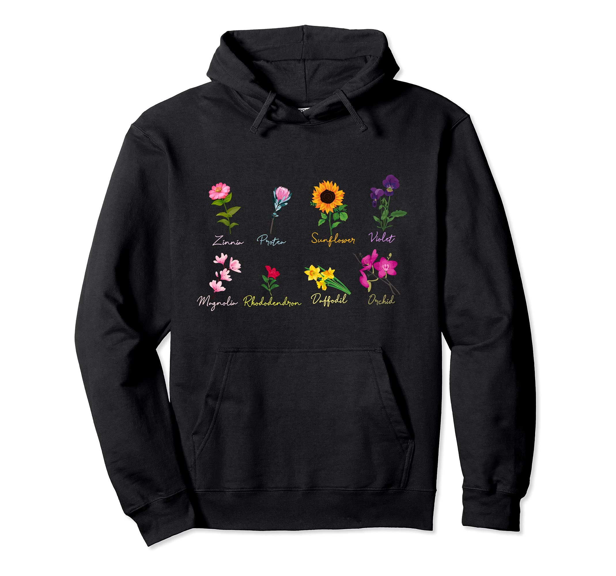 Inspired Flower Botanical Chart Hoodie - Streetwear Style Unisex - T-Shirt, Sweatshirt, Hoodie