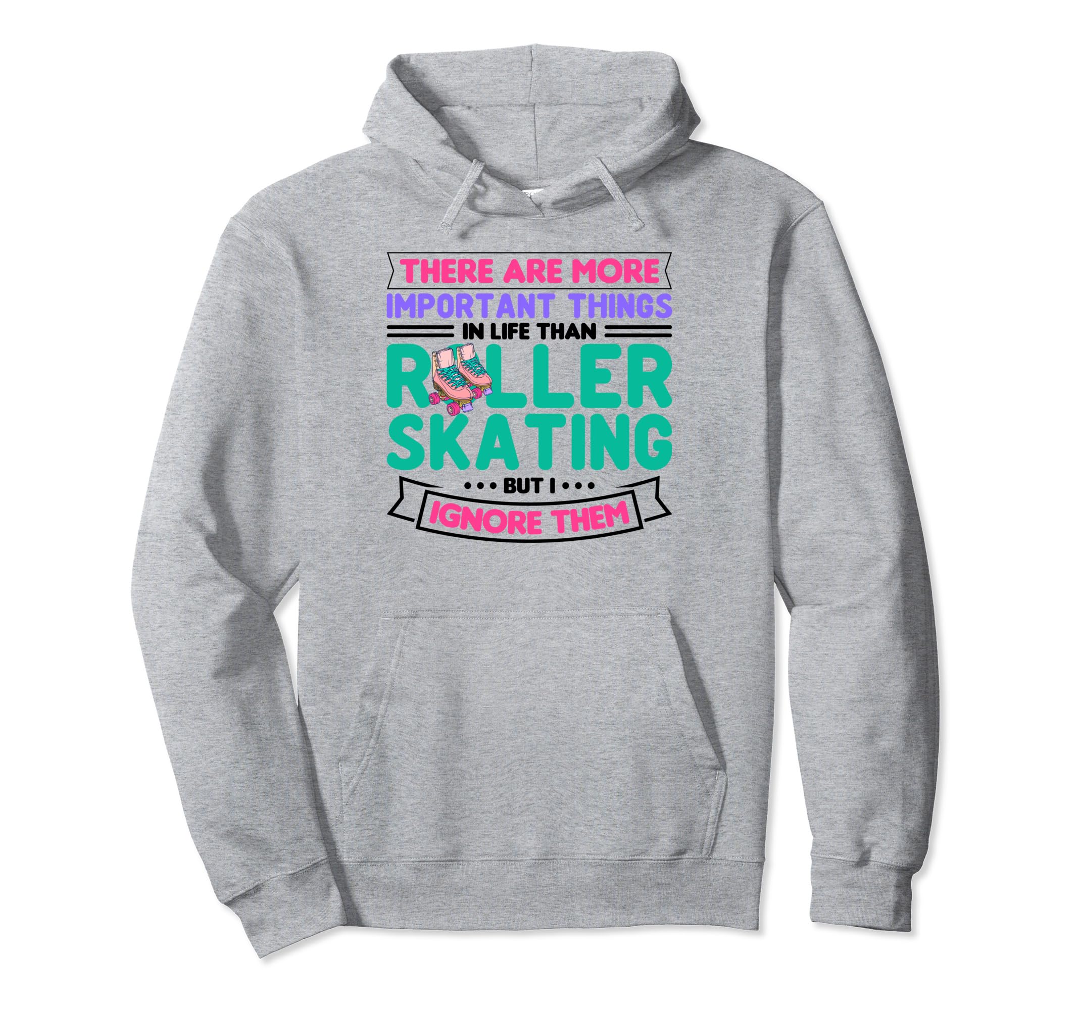 Skater 70S Roller Skating Hoodie - Fun Novelty Design Unisex - T-Shirt, Sweatshirt, Hoodie