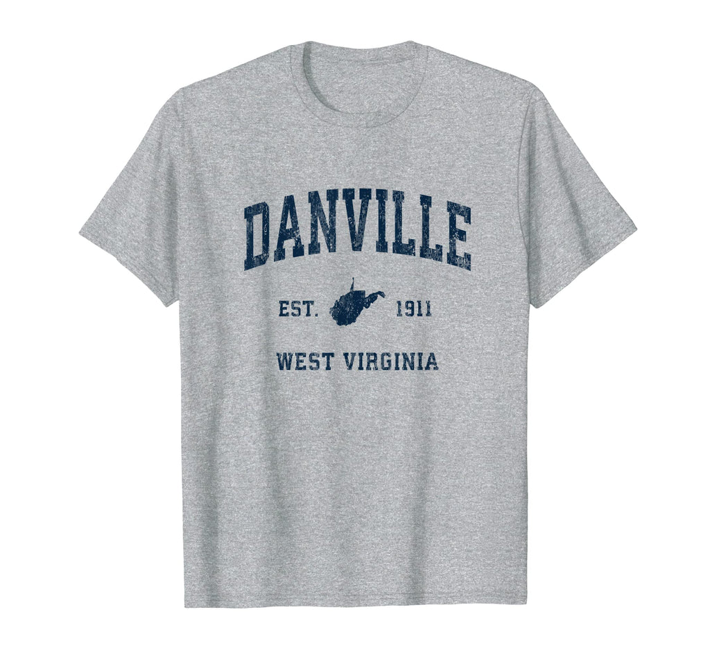 Danville West Virginia Wv Athletic T-Shirt - Fun Novelty Design Unisex - T-Shirt, Sweatshirt, Hoodie