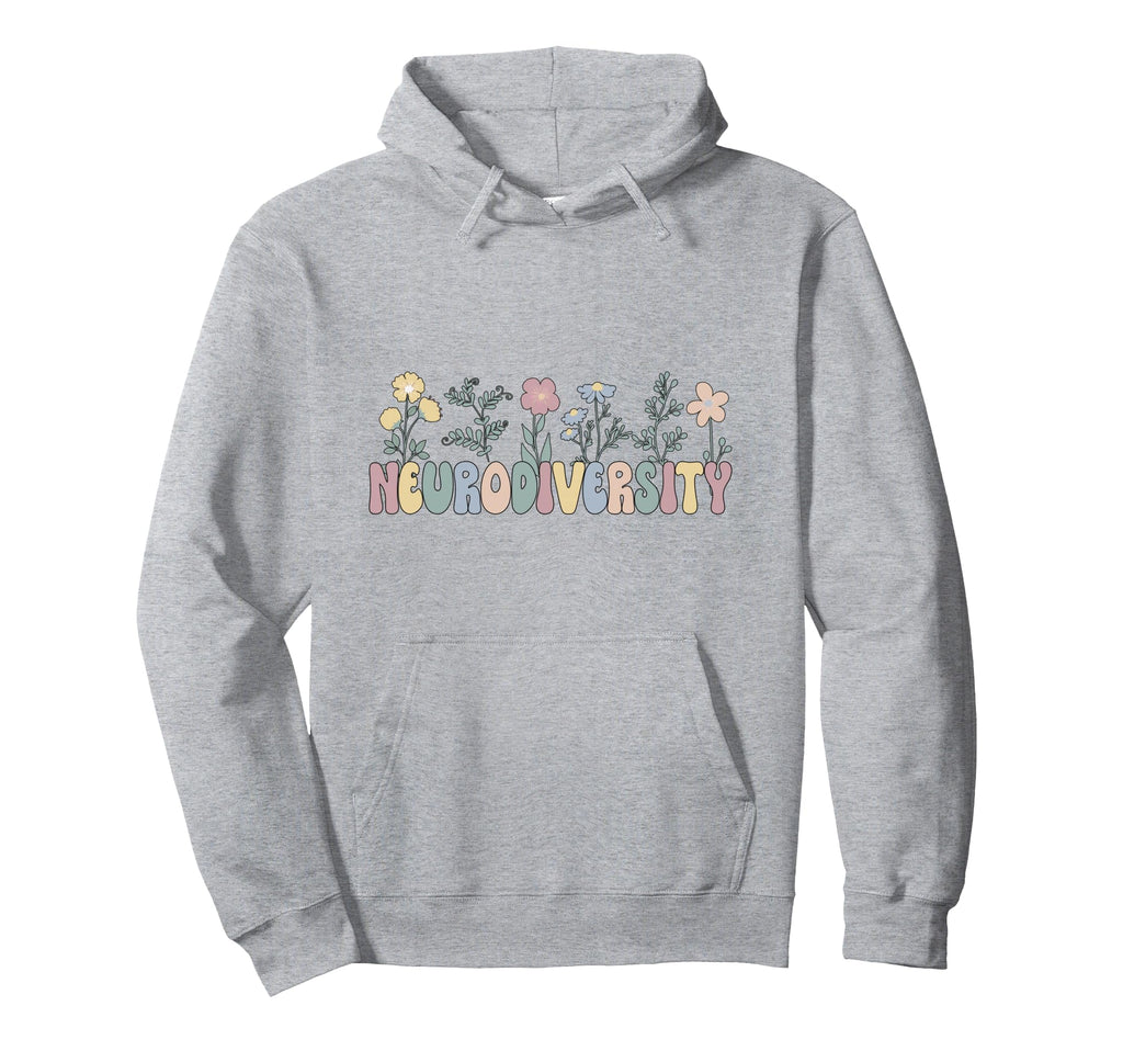 Neurodiversity Flowers Autism Hoodie - Trendy Graphic for Adults - T-Shirt, Sweatshirt, Hoodie