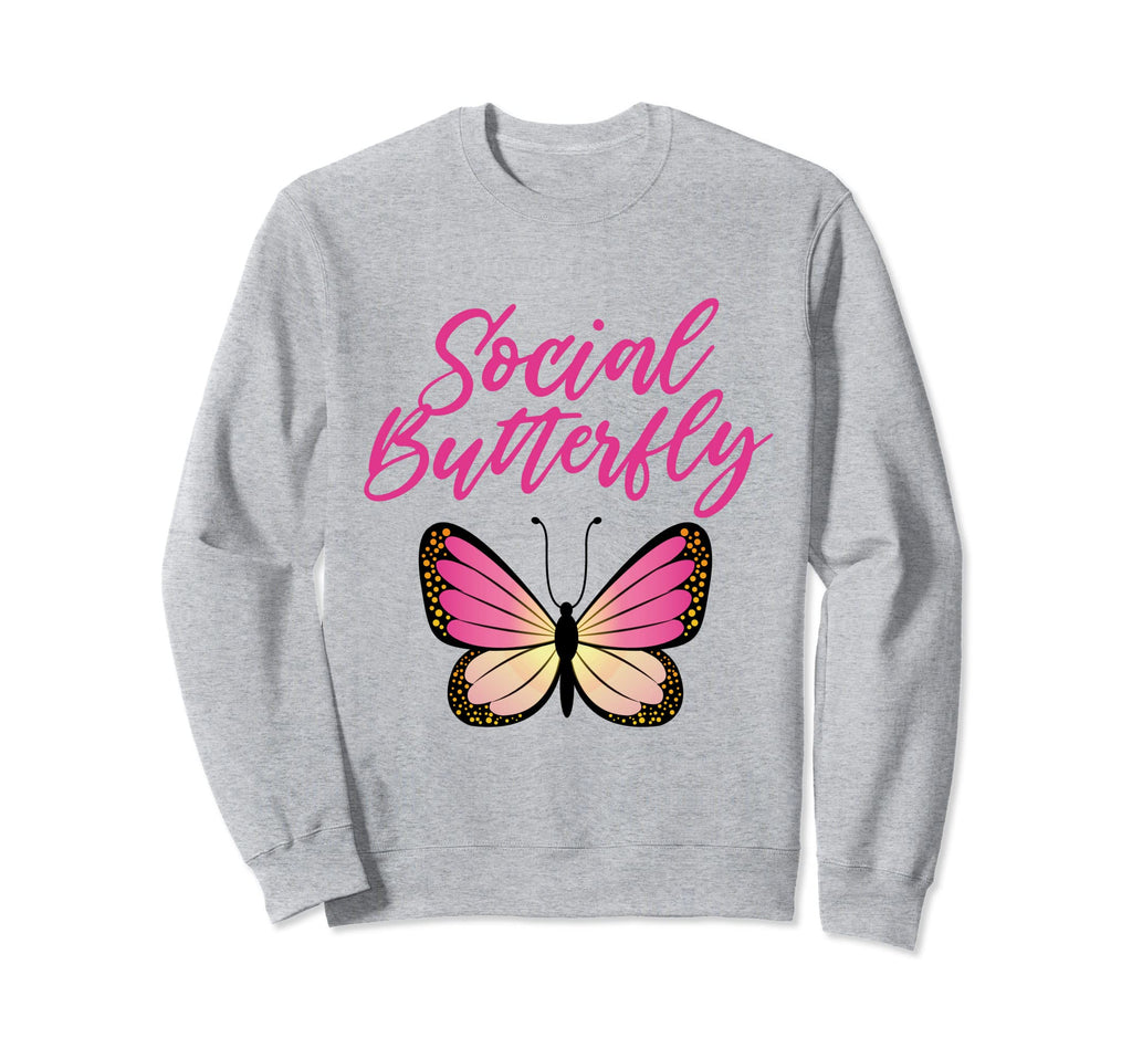 Extroverts And Butterfly Gifts Sweatshirt - Trendy Graphic for Adults - T-Shirt, Sweatshirt, Hoodie