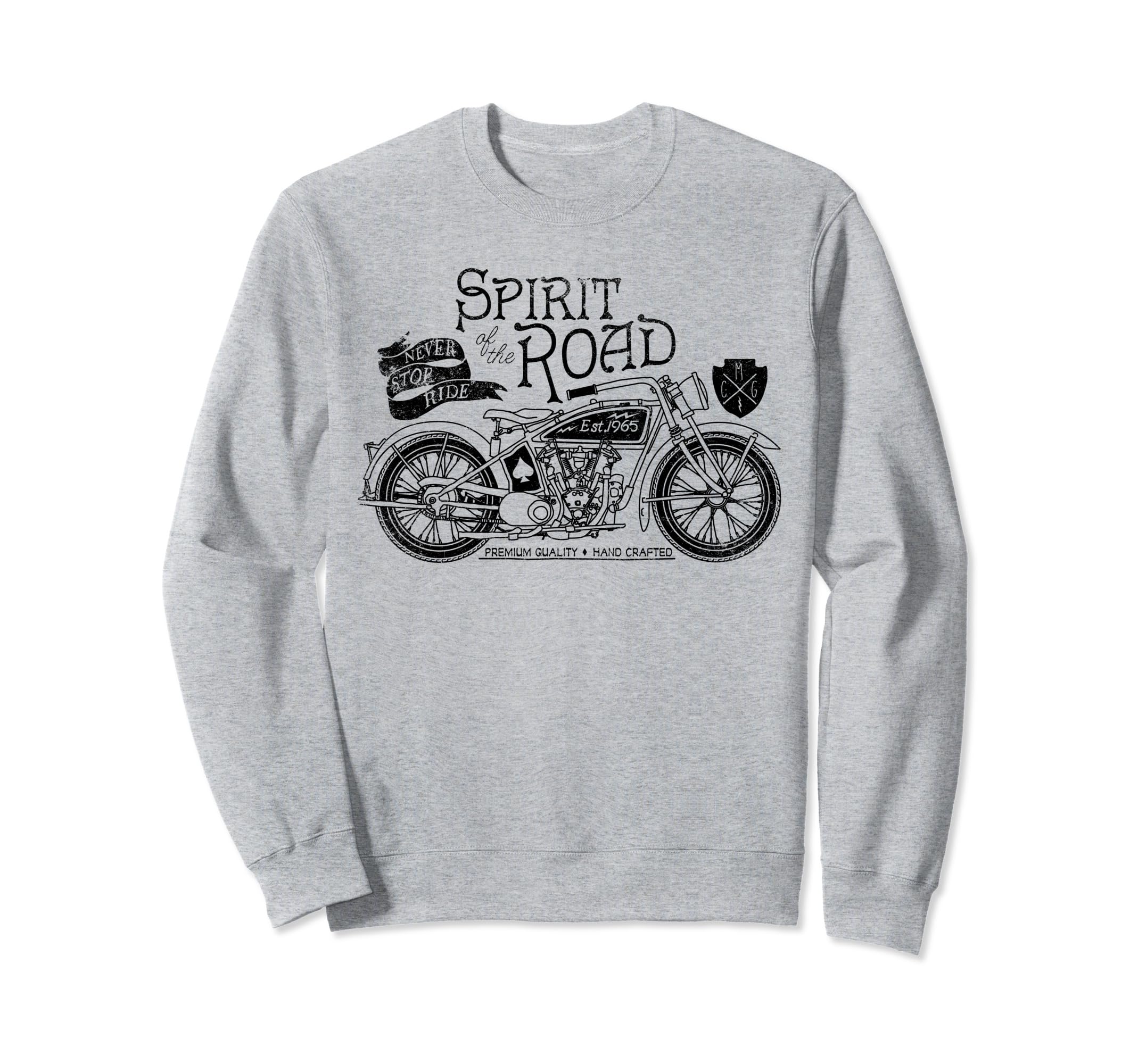 Spirit Road Motorcycle Sweatshirt - Graphic Print for Adults - T-Shirt, Sweatshirt, Hoodie