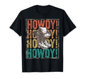Howdy Barn Dance Rodeo Distressed T-Shirt - Custom Art Print Men Women - T-Shirt, Sweatshirt, Hoodie