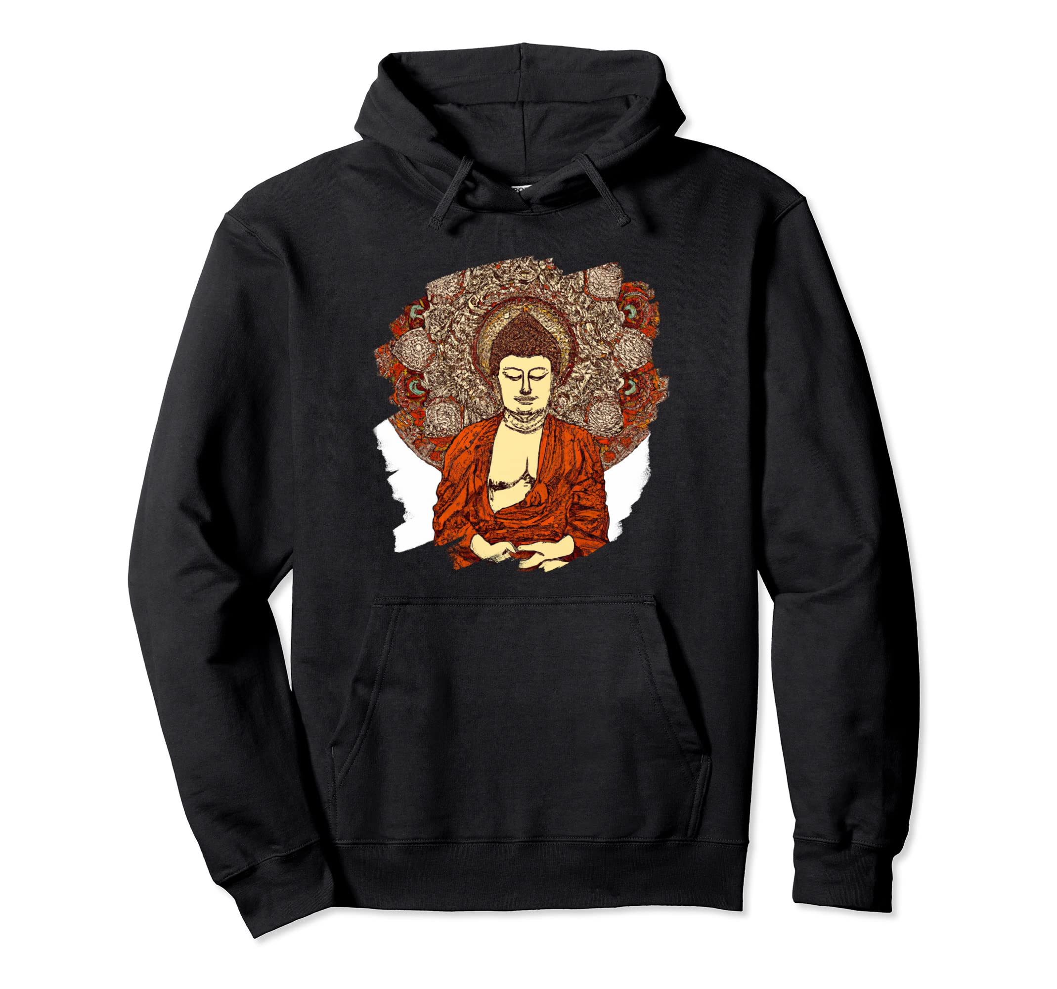 Zen Buddha Mandala Spiritual Asian Hoodie - Graphic Print Unisex - T-Shirt, Sweatshirt, Hoodie