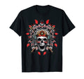 American Indian Skull Native T-Shirt - Casual Everyday Wear Men Women - T-Shirt, Sweatshirt, Hoodie