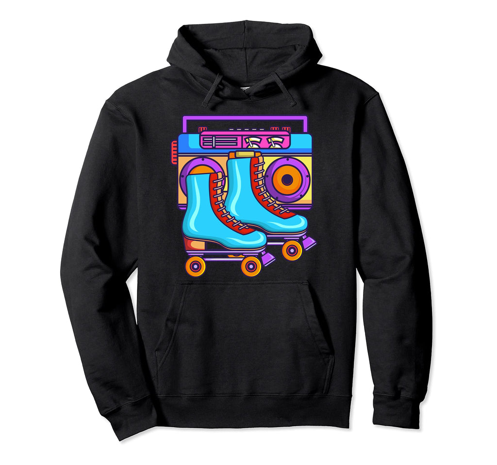 80S Rollerskates Roller Skating Hoodie - Custom Art Print Unisex - T-Shirt, Sweatshirt, Hoodie