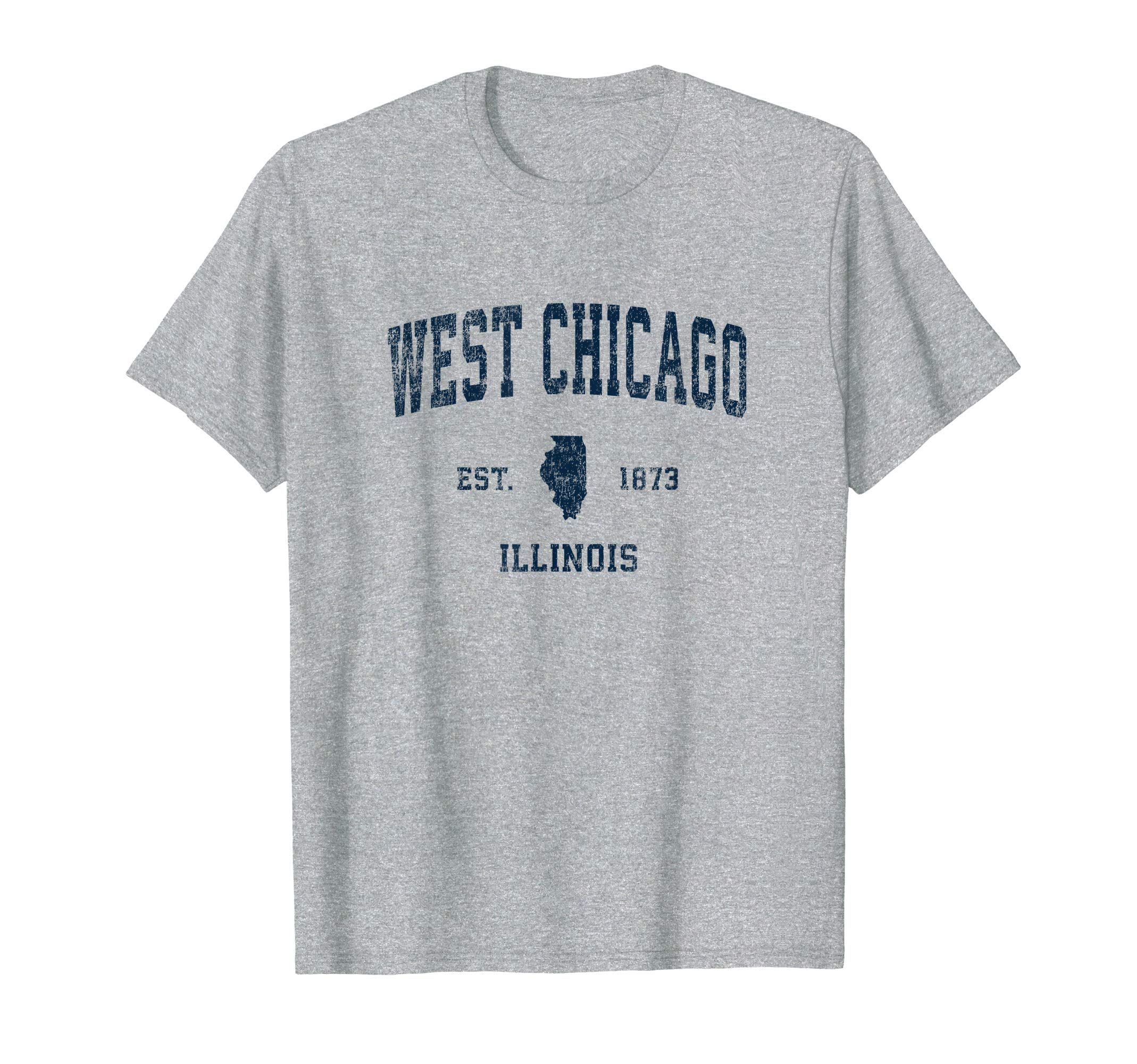 West Chicago Illinois Il Sports Navy T-Shirt - Streetwear Style Unisex - T-Shirt, Sweatshirt, Hoodie