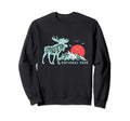Grand Teton National Park Moose Sweatshirt - Trendy Graphic Men Women - T-Shirt, Sweatshirt, Hoodie