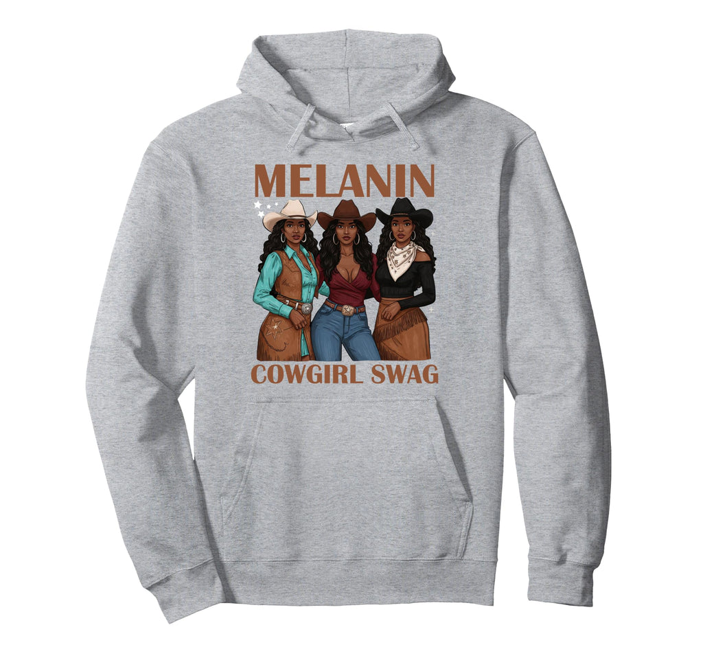 Lets Go Western Country Melanin Hoodie - Custom Art Print Men Women - T-Shirt, Sweatshirt, Hoodie