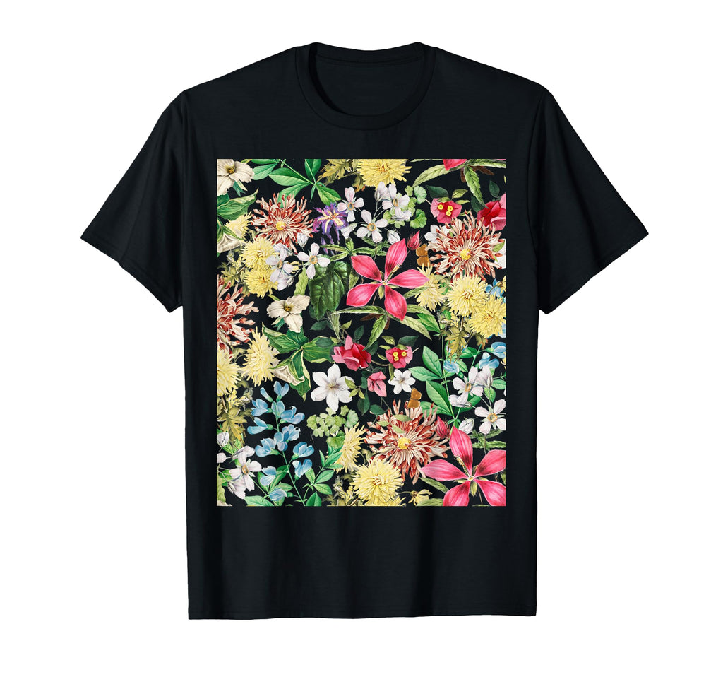 Botanical Floral Pattern Spring T-Shirt - Minimalist Print for Adults - T-Shirt, Sweatshirt, Hoodie