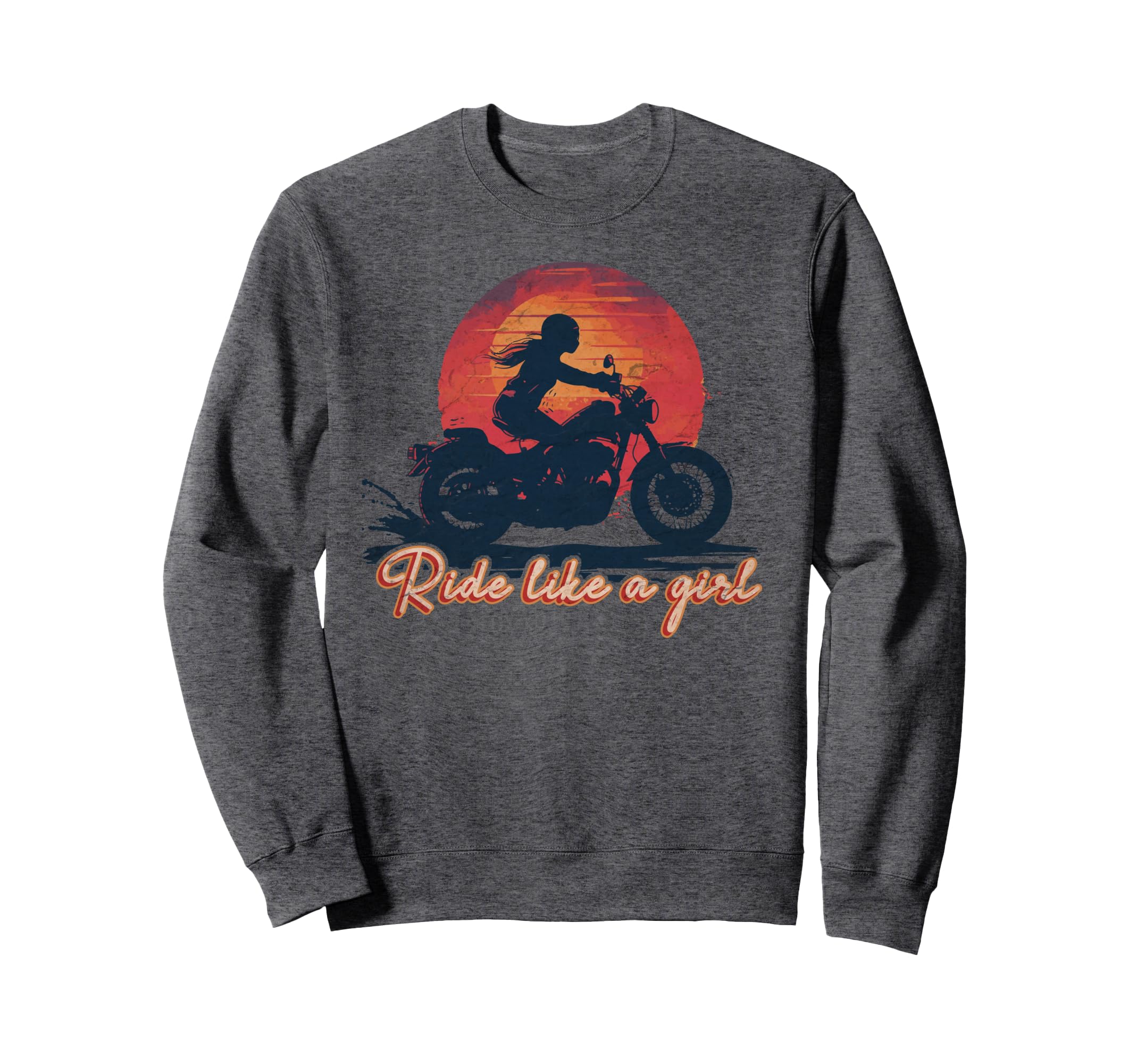 Ride Like Sunset Motorcycle Lover Sweatshirt - Unique Graphic Unisex - T-Shirt, Sweatshirt, Hoodie