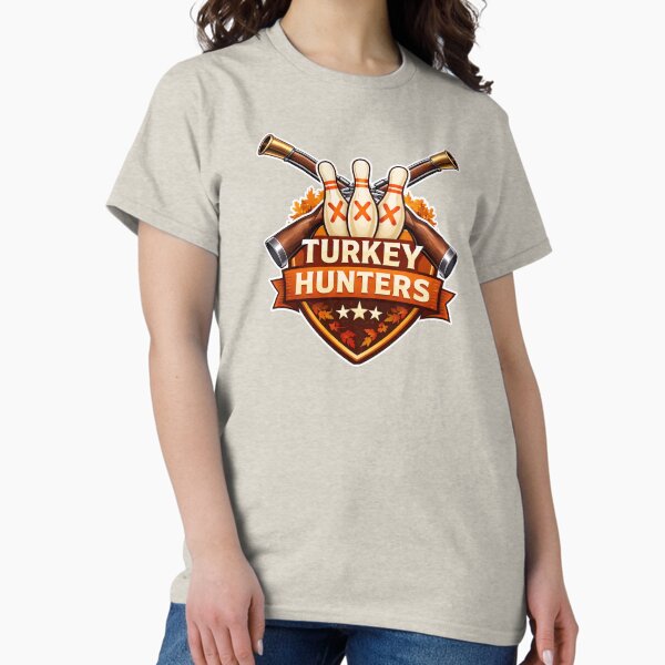 Turkey Hunters Bowling Team Logo - Adult & Kids T-Shirts, Sweatshirts & Hoodies apparel design preview 1