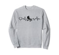 Roller Skating Heartbeat Heart Sweatshirt - Minimalist Print for Adults - T-Shirt, Sweatshirt, Hoodie