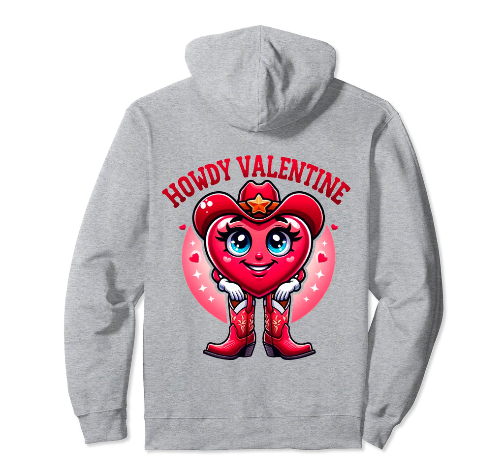Howdy Valentine Cowgirl Western Hoodie - Streetwear Style Men Women - T-Shirt, Sweatshirt, Hoodie