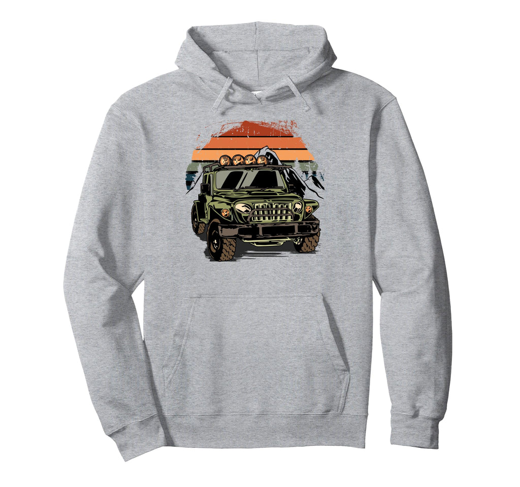 Off Road 4X4 70S Sunset Off Road Hoodie - Streetwear Style for Adults - T-Shirt, Sweatshirt, Hoodie