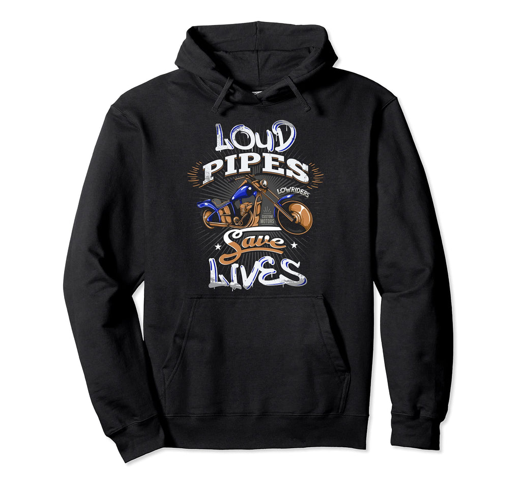 Lowriders Motorcycle Biker Custom Hoodie - Fun Novelty Design Men Women - T-Shirt, Sweatshirt, Hoodie