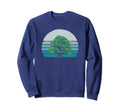 Sweet Oak Tree Sketch Sunset 80S Outdoor Sweatshirt - Unique Graphic Unisex - T-Shirt, Sweatshirt, Hoodie