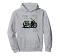 Motorcycle Sidecar Bike Blueprint Bikers Hoodie - Unique Graphic for Adults - T-Shirt, Sweatshirt, Hoodie