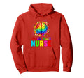 Mental Health Nurse Brain Flowers Mental Hoodie - Unique Graphic Men Women - T-Shirt, Sweatshirt, Hoodie