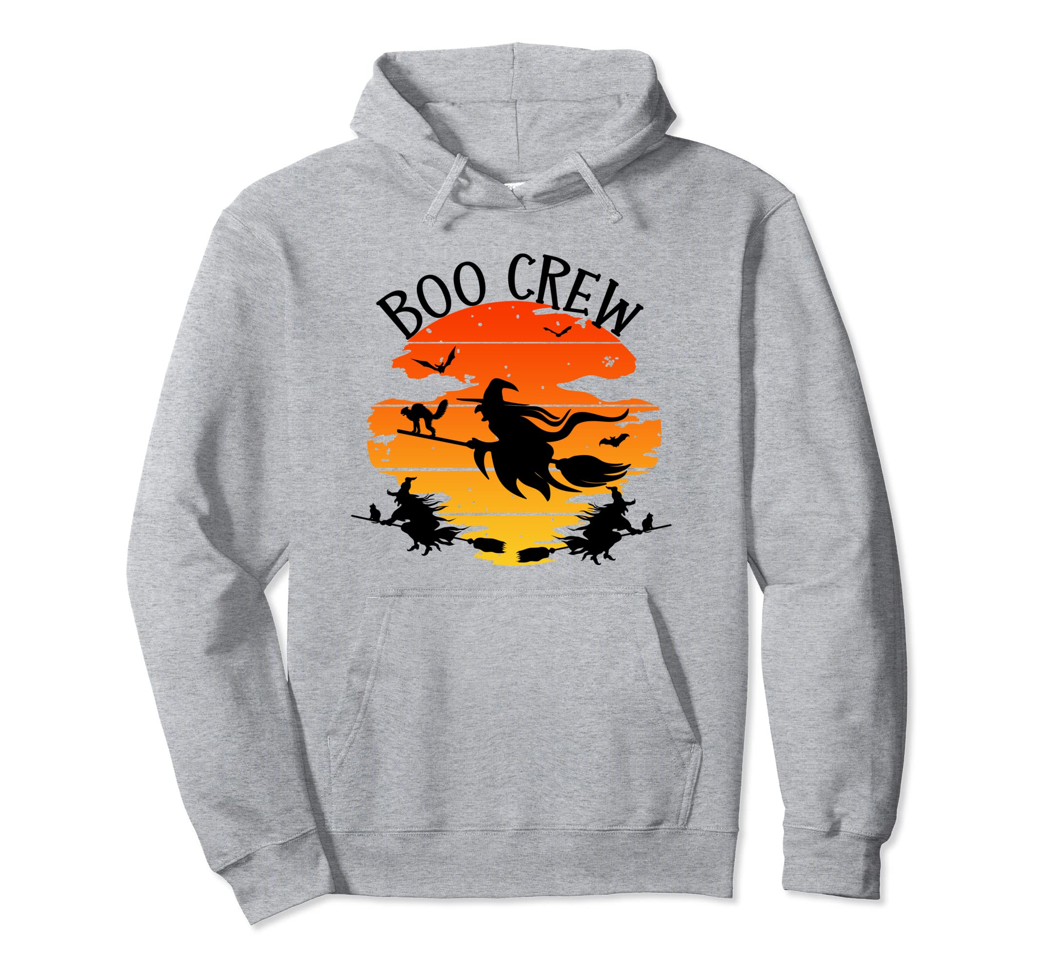 Boo Witch Crew Nurse Sunset Funny Hoodie - Streetwear Style for Adults - T-Shirt, Sweatshirt, Hoodie