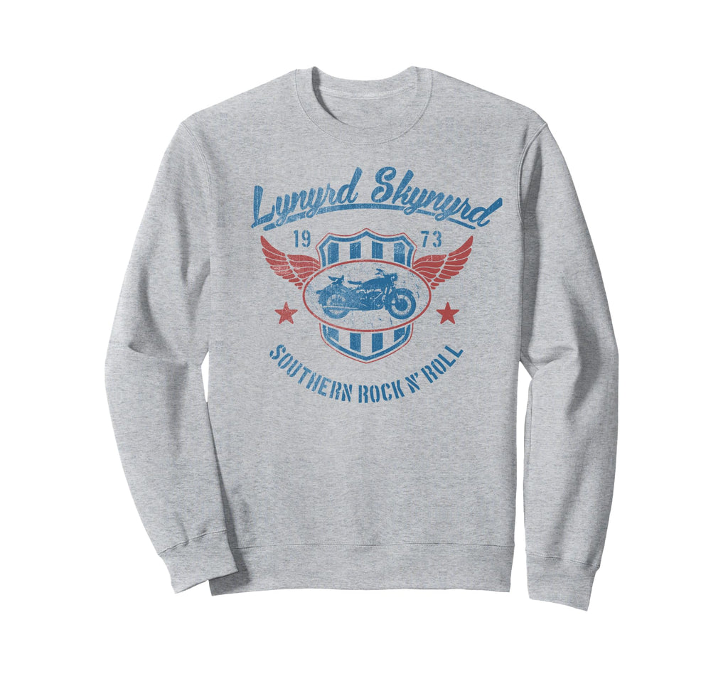 Lynyrd Skynyrd Motorcycle Crest Sweatshirt - Graphic Print for Adults - T-Shirt, Sweatshirt, Hoodie
